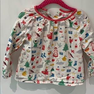Baby Boden holiday nutcracker blouse